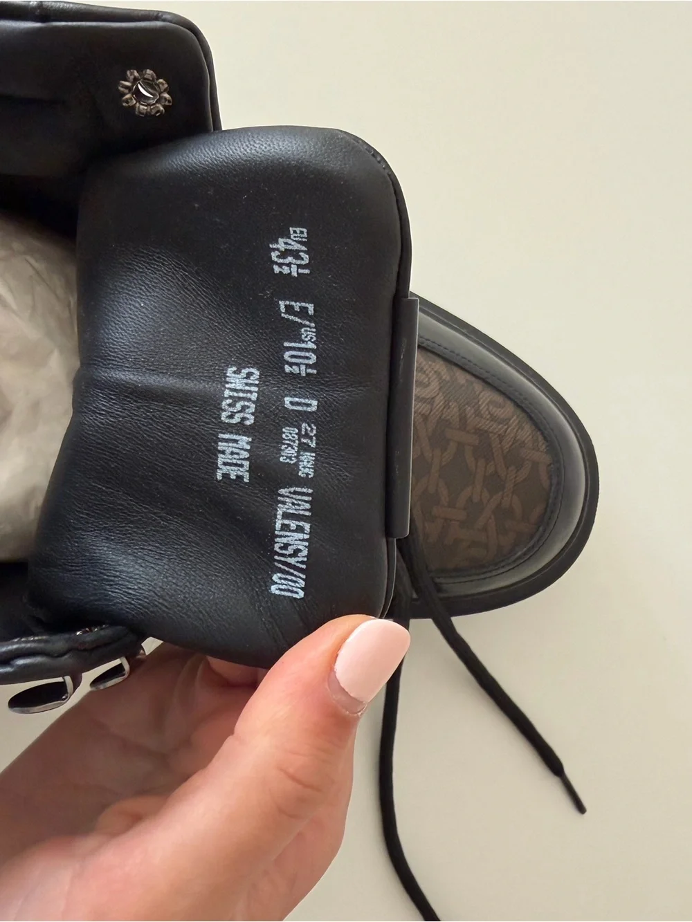 NEW never worn Bally Black Leather Boots